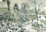 Camille Pissarro, Snowscape with Cows Montfoucault